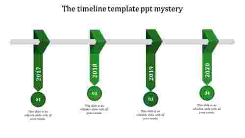 timeline template ppt-The timeline template ppt mystery-4-Green